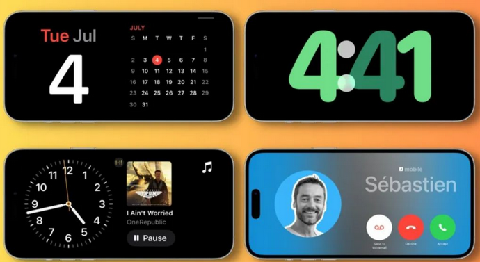 工农苹果手机维修分享iOS17横屏充电待机显示有什么好处 