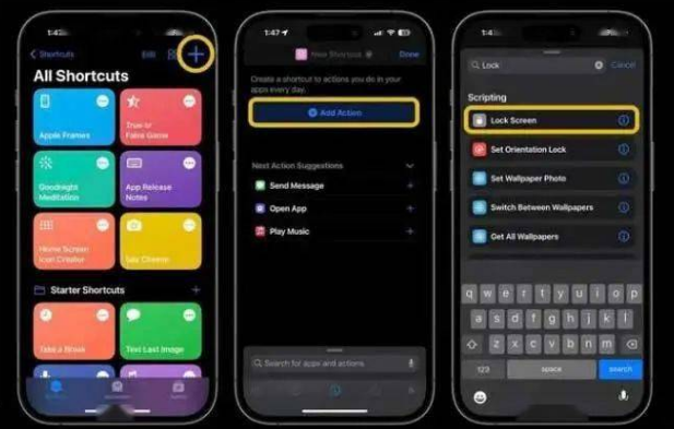 工农苹果14锁屏维修店分享iPhone14升级iOS16.4后如何创建锁屏快捷方式 
