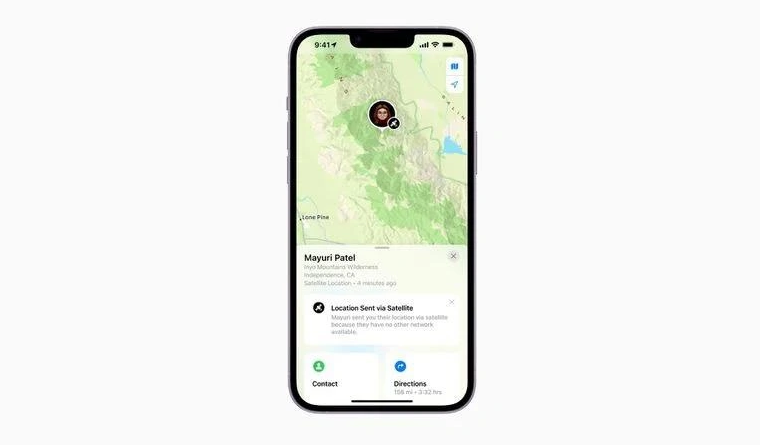 工农苹果14维修分享iPhone14系列中 FindMy功能通过卫星分享位置方法教程 